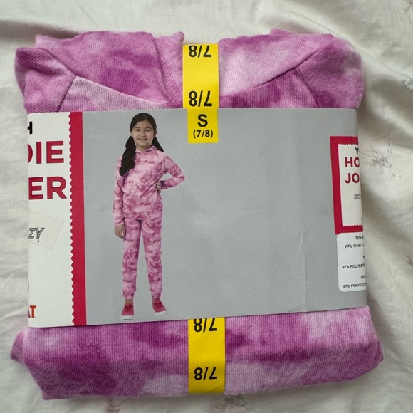 32 Degrees Kids Pink Tie-Dye Pajama Set - Picture 1 of 2